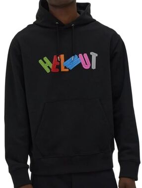 Helmut Lang Men's 3D Logo Pullover Hoodie